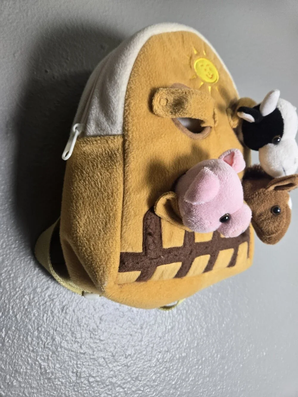 Kids Barn Backpack With Farm Animals